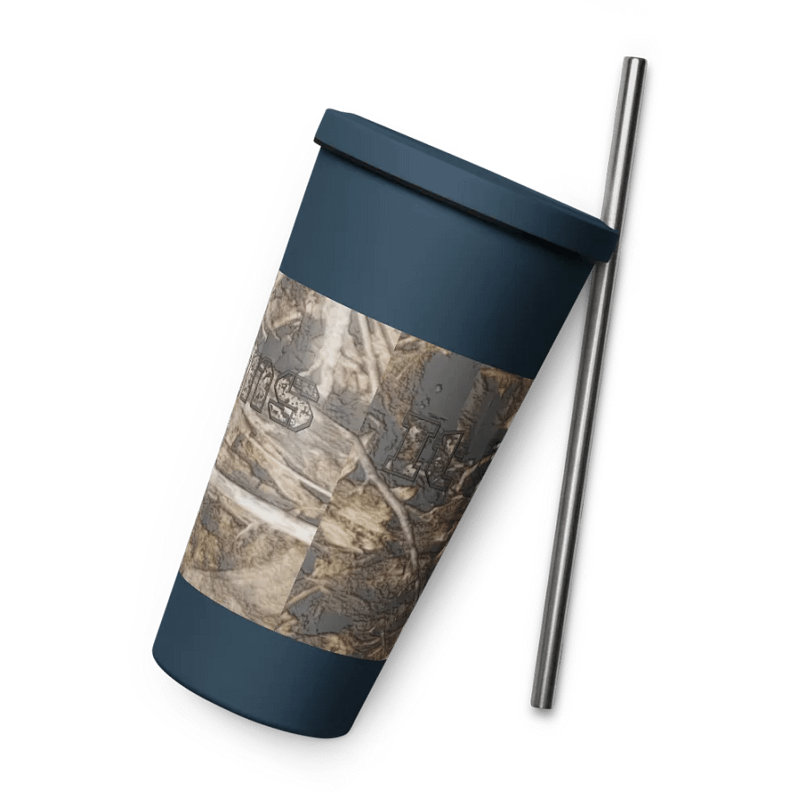 Insulated Tumbler with a Straw - Dead Split - It Happennnns Camo product image (7)