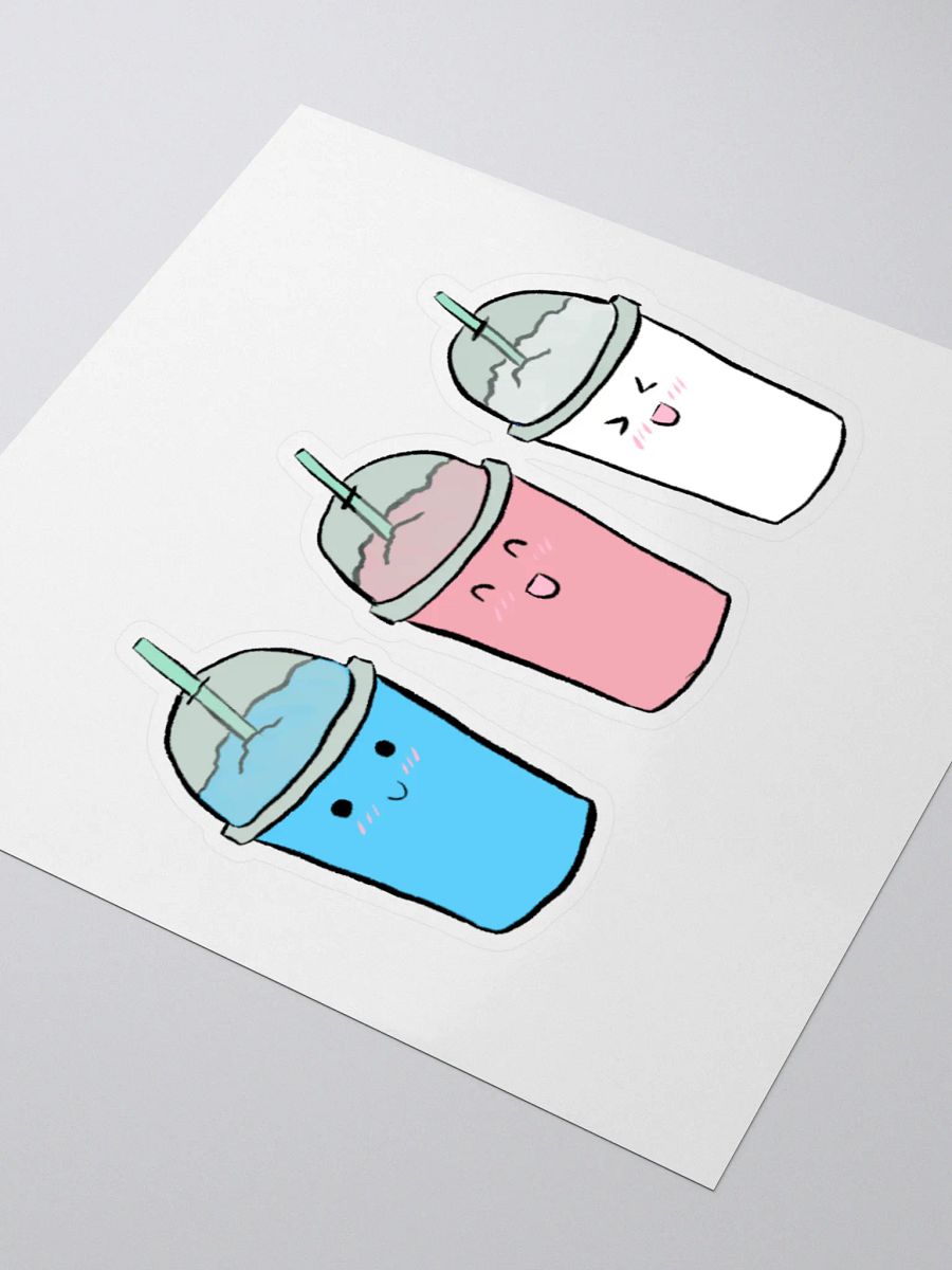 Slushie Buddies: Trans Flag Sticker product image (7)