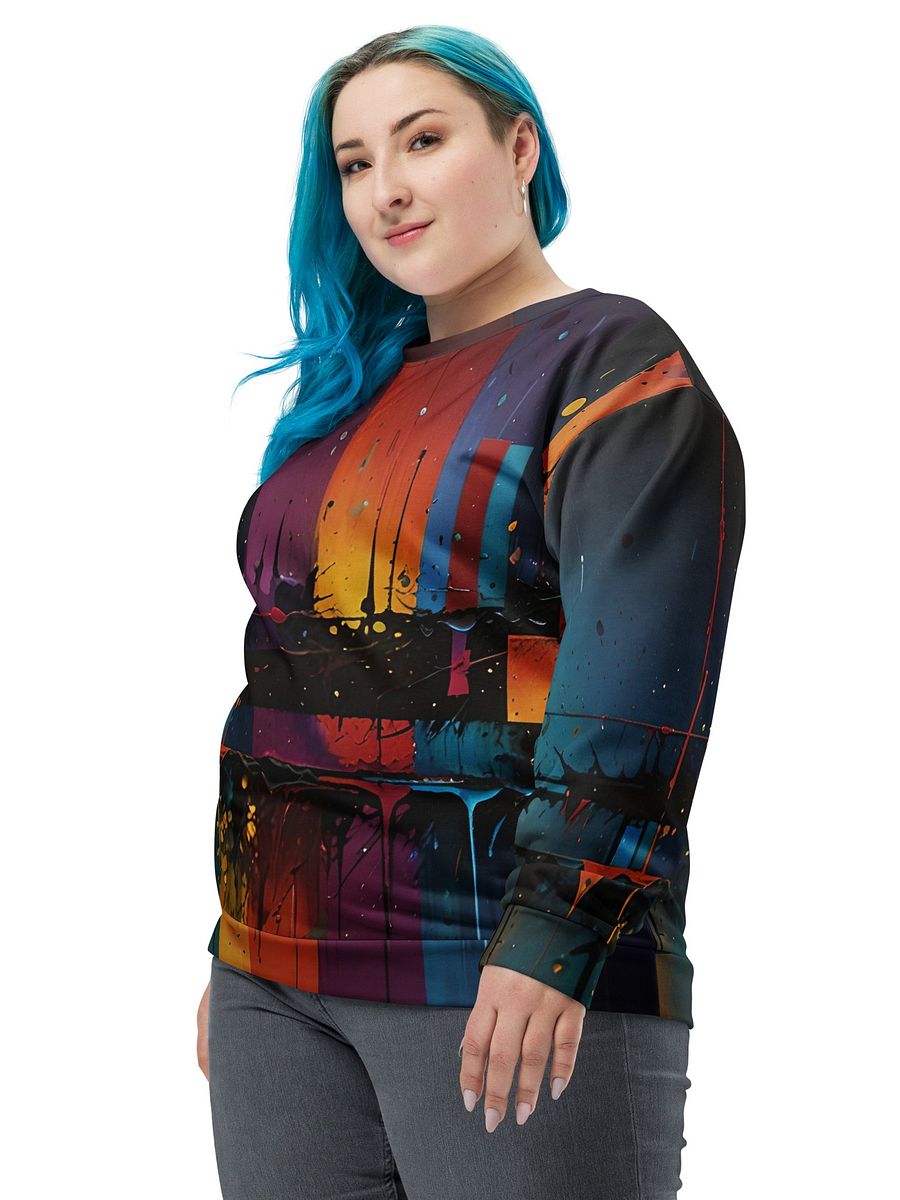 Acrylics All-Over Print Recycled Unisex Sweatshirt product image (8)
