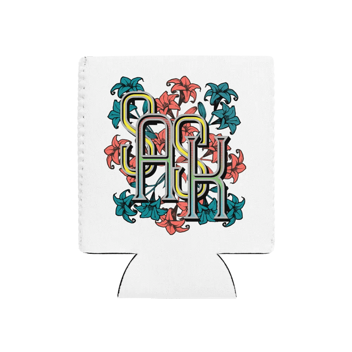 Sask Saskatoon Saskatchewan Flower Floral Charm Can Cooler product image (1)