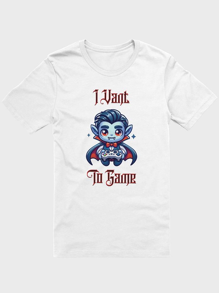 I Vant To Game Vampire Halloween Gaming T-Shirt product image (2)