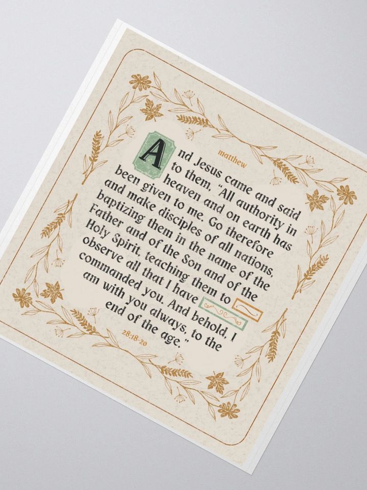 Matthew 28 Sticker product image (2)