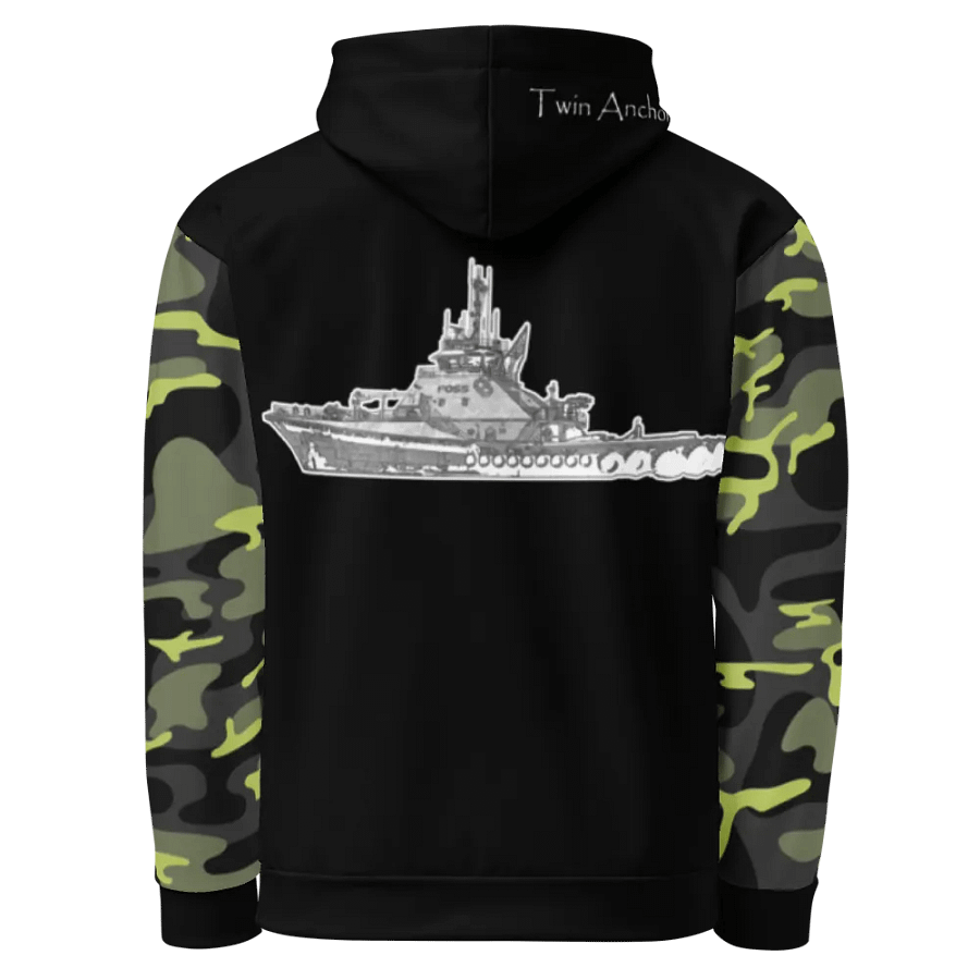 Camouflage & Black Foss tug Sketch Hoodie product image (1)