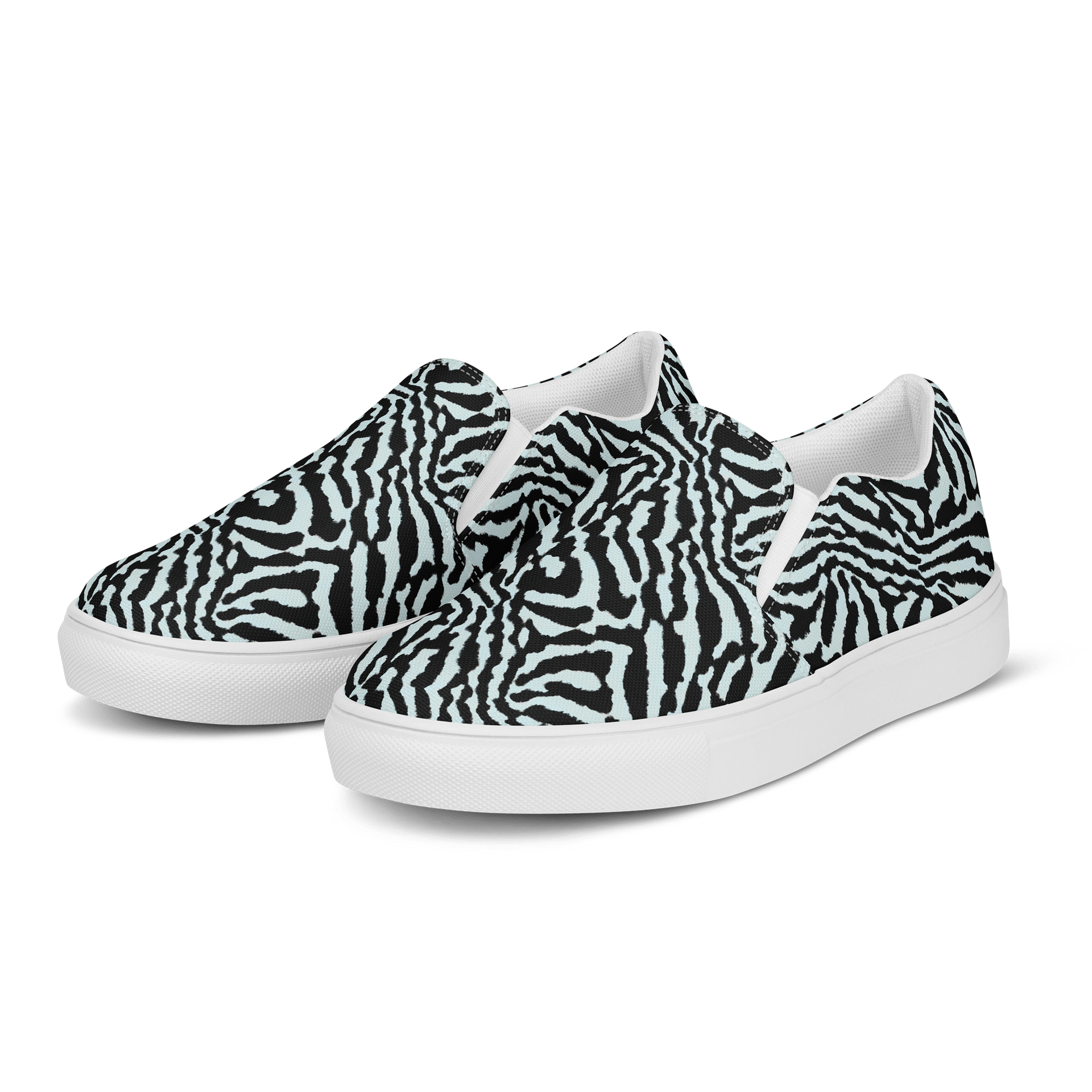 Blue Zebra Canvas Shoes product image (3)