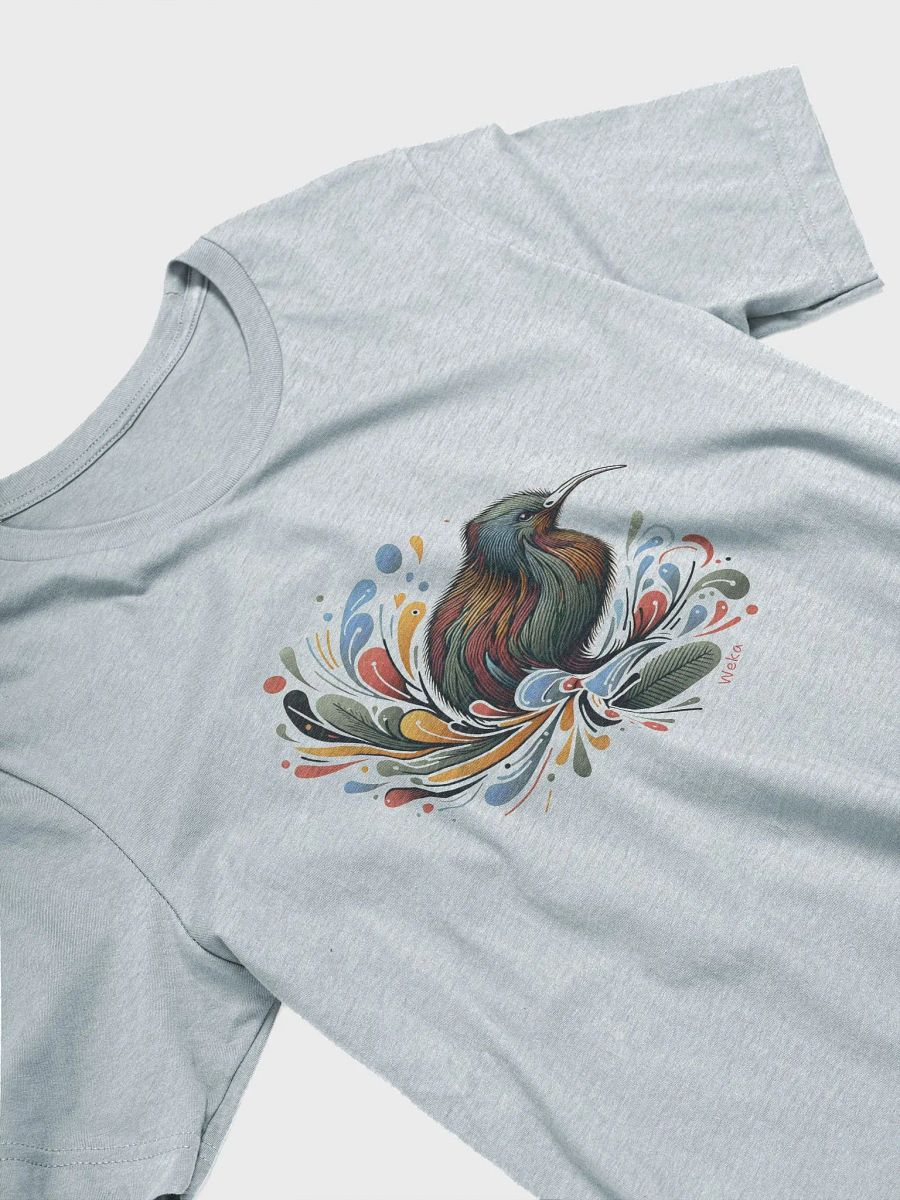 Weka Bird T-Shirt, New Zealand Native Bird Tee, Abstract Wildlife Graphic, Artistic Nature-Inspired Designed T-shirt product image (3)
