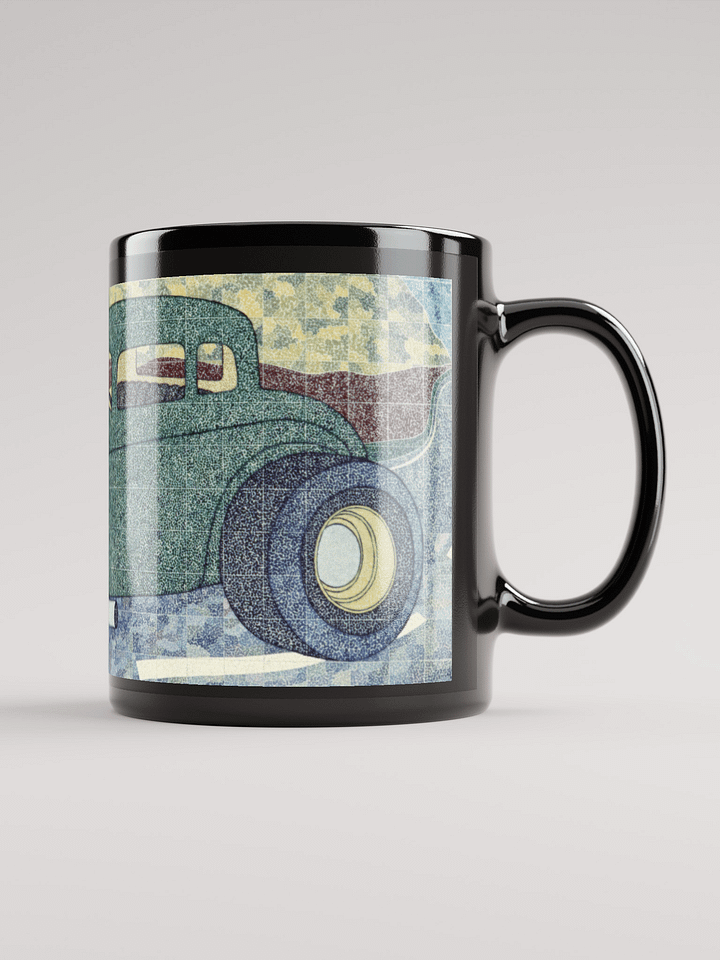 Green Hotrod Black Glossy Mug product image (2)