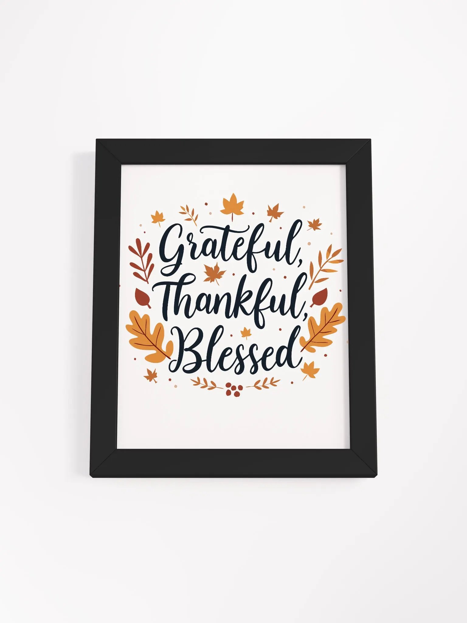 Grateful, Thankful, Blessed Autumn Poster - A Trendy Home Decor Piece product image (6)