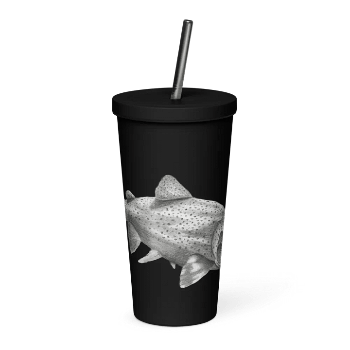 Trout Drawing Straw Cup product image (1)