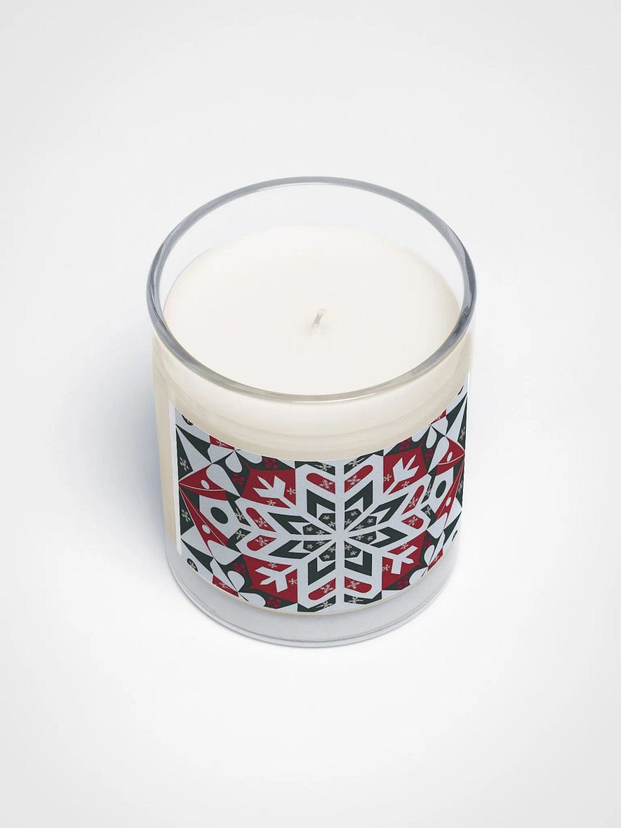 Snowflake patterned Soy Wax Candle product image (3)