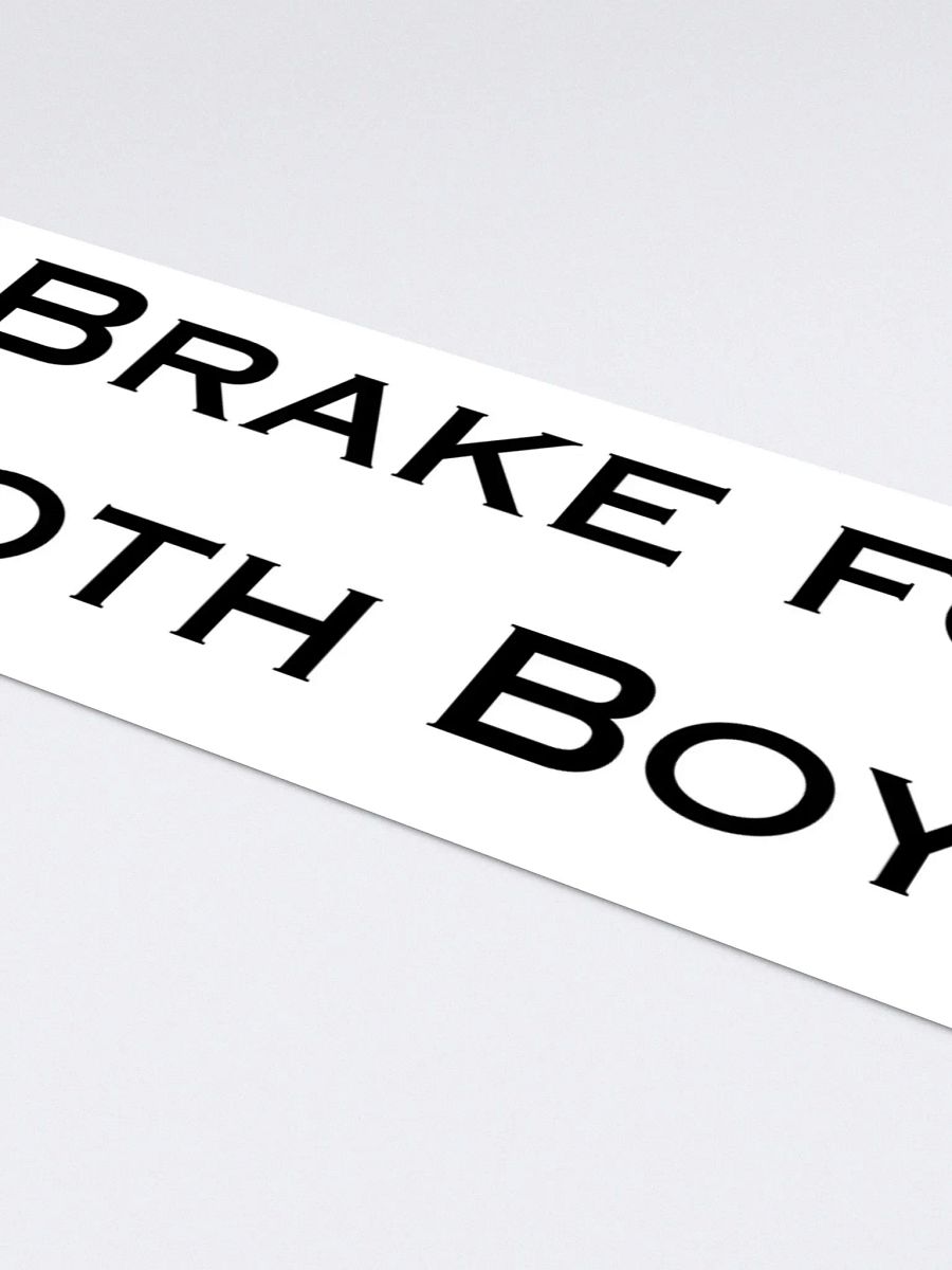 I Brake For Goth Boys Bumper Sticker - White product image (3)