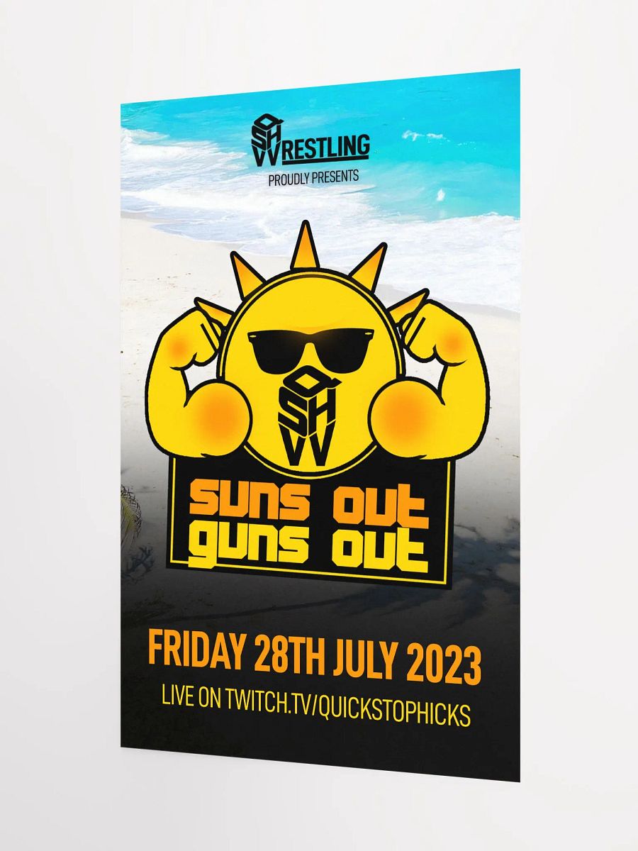 QSHW SUNS OUT GUNS COMMEMORATIVE POSTER product image (3)