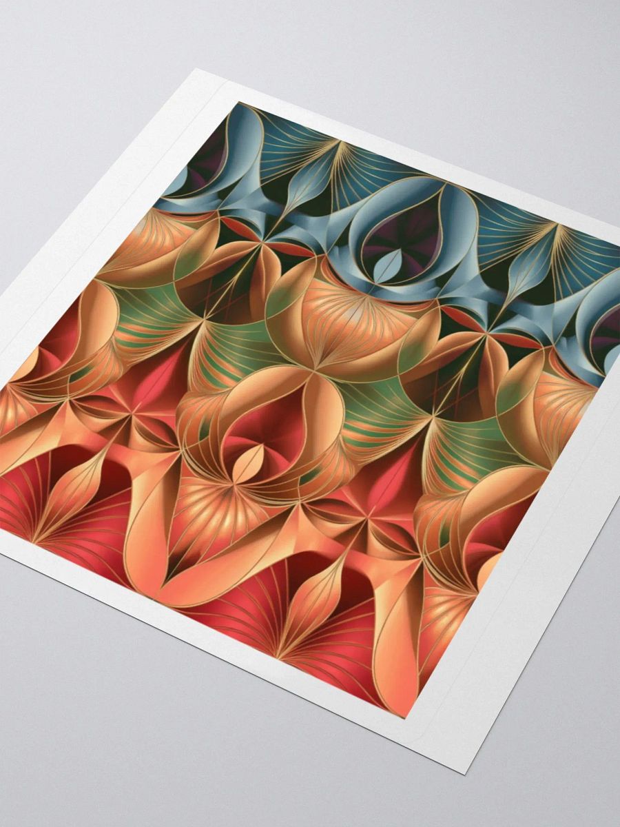 Vibrant Fan Pattern Sticker - Colorful Geometric Decal product image (3)