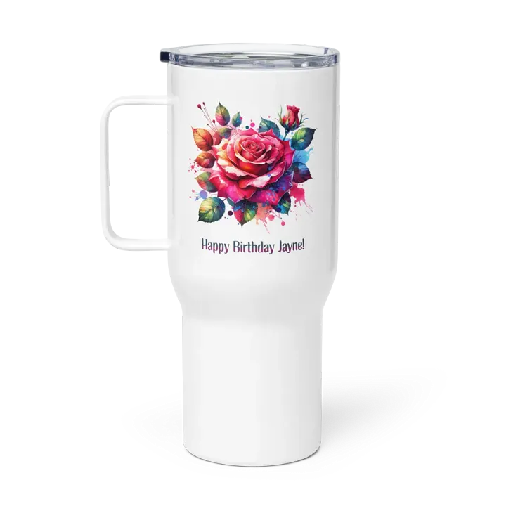 Happy Birthday Jayne Travel Mug With A Handle product image (1)