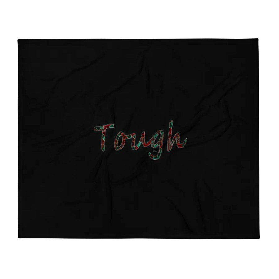 Tough - Black - Throw Blanket product image (1)