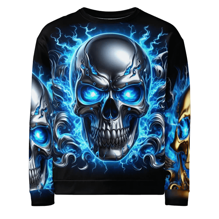 Ethereal Skull Flames - Unisex Sweatshirt #17 product image (1)