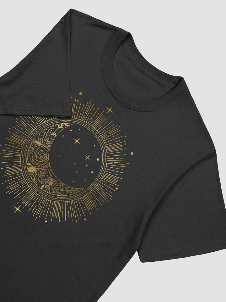 Radiant sun encircling a crescent moon product image (2)