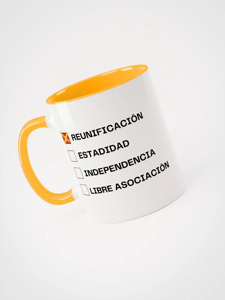 Taza cerámica blanca y dorada - Referéndum X Reunificación product image (1)