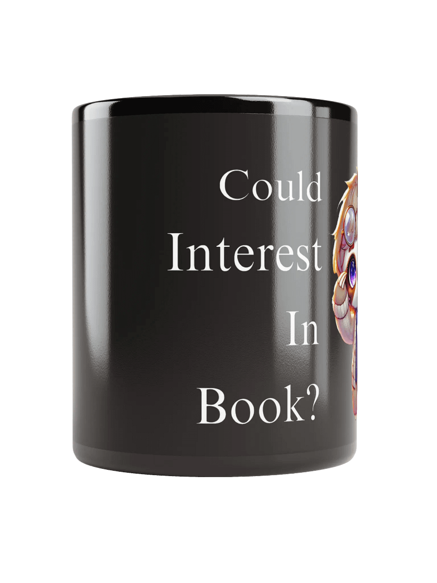 Librarian Sloth Black Glossy Mug product image (9)