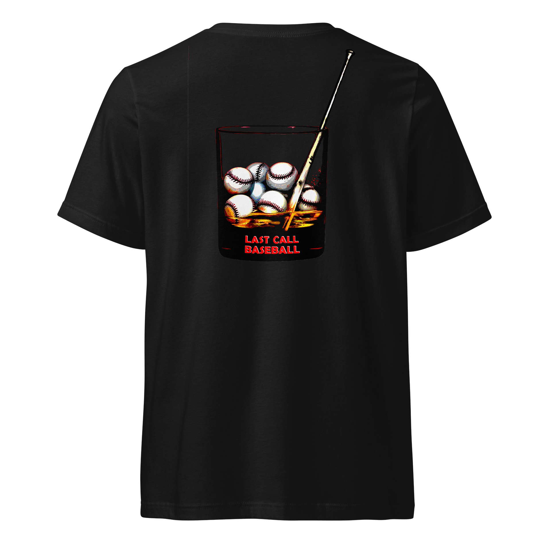 Last Call Baseball Men's Black V-Neck T-Shirt product image (3)