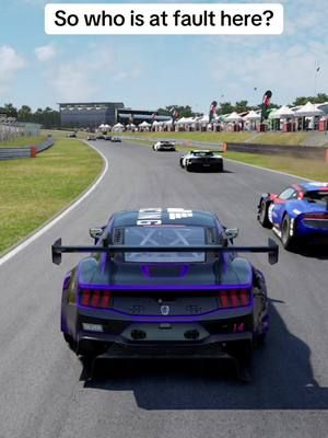 So who is at fault here? #racingtiktok #simracingcommunity #simracinglife #gaming #assettocorsa #assettocorsacompetizione #fyp 