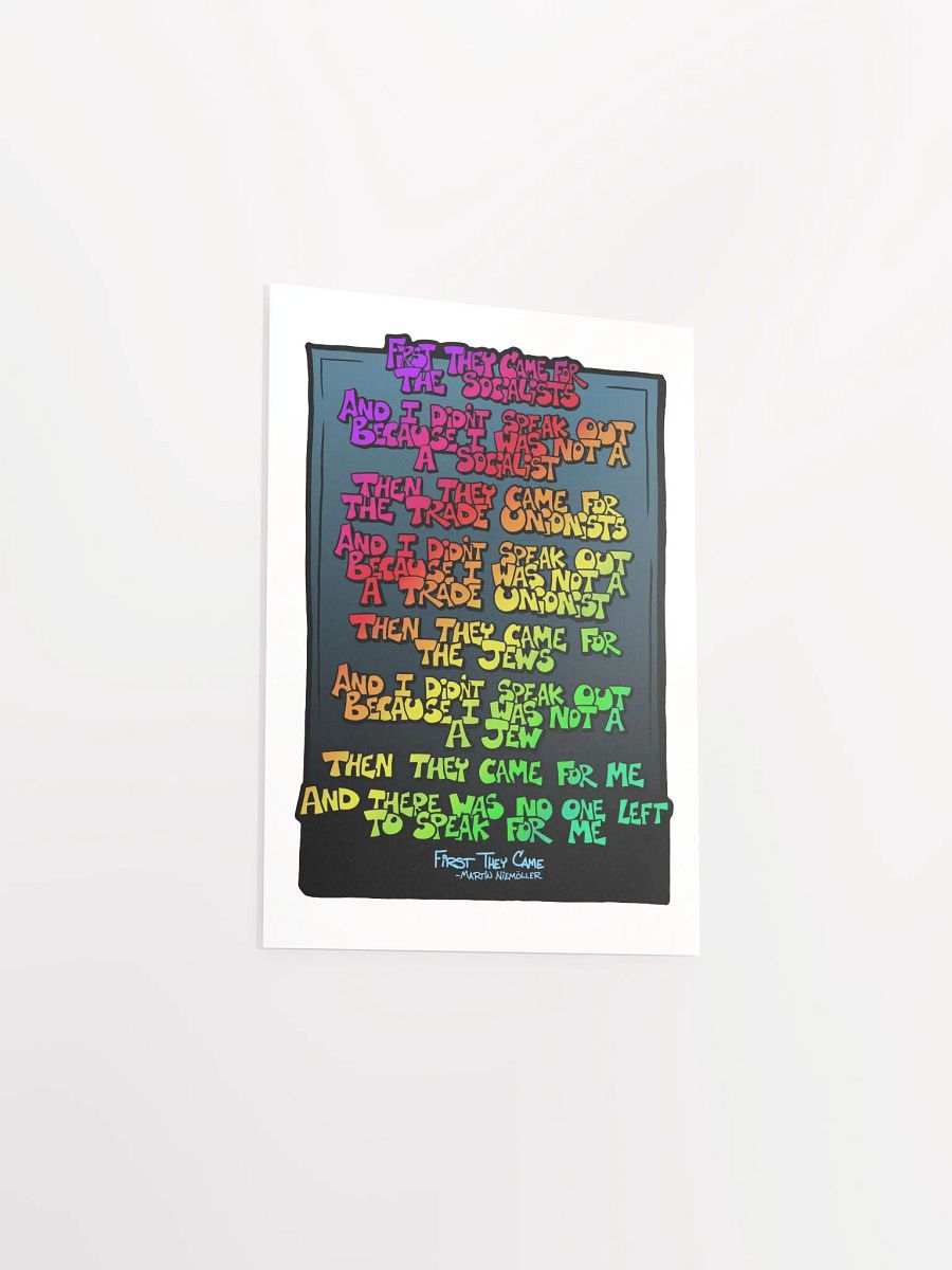 "First they came" Poster product image (3)