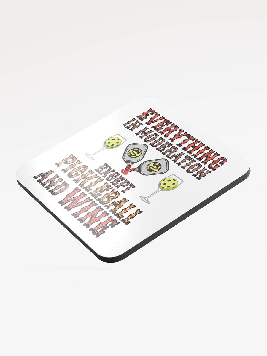 Everything In Moderation Except Pickleball And Wine Coaster Set product image (4)