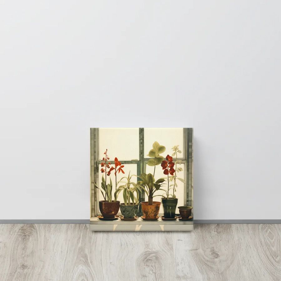 Art2401-12 Potted Plants Still Life - Canvas Print - sm product image (11)