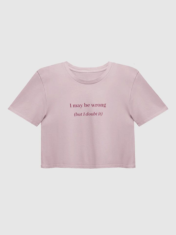 I may be wrong Crop Top product image (17)