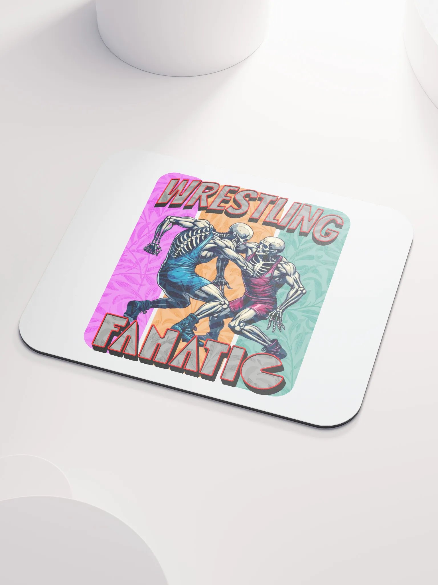 Wrestling Fanatic Skeleton Showdown Mouse Pad product image (3)