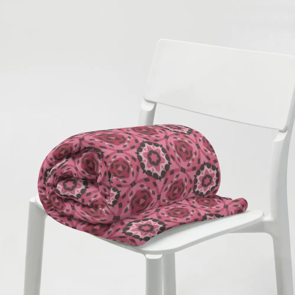 Pink & Black Octagonal Throw Blanket product image (8)