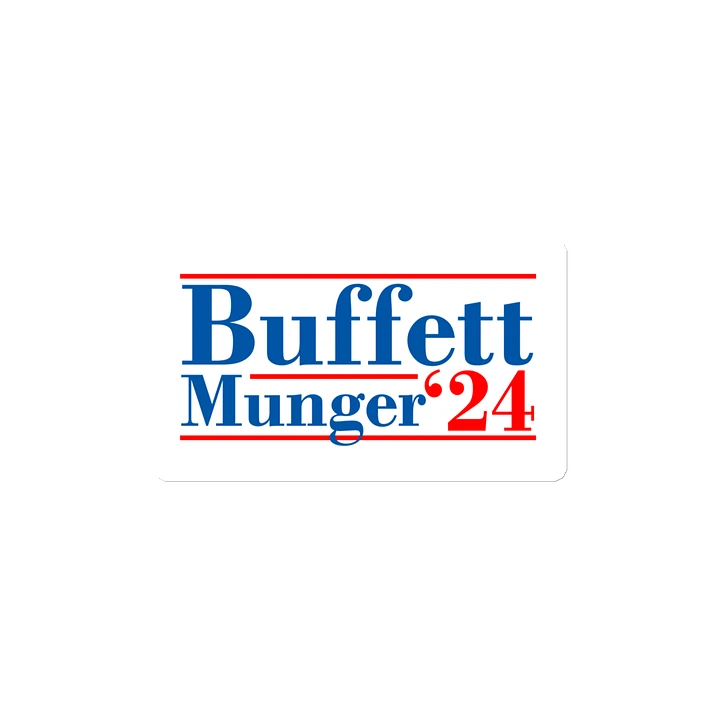Buffett Munger '24 - Magnet, White product image (2)