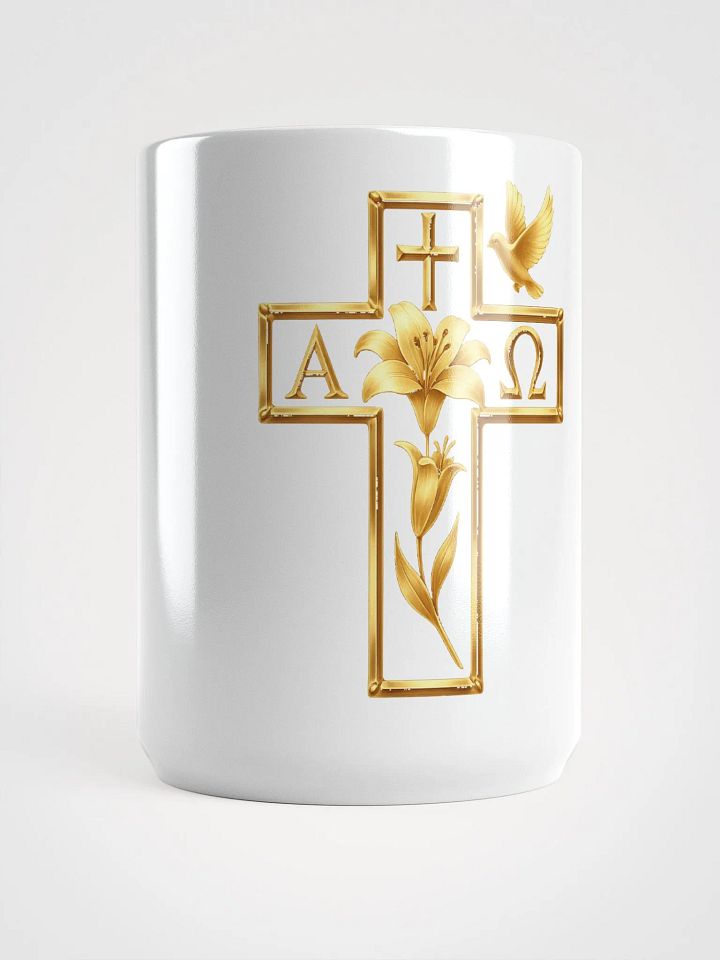 Divine Lily Cross Mug product image (1)