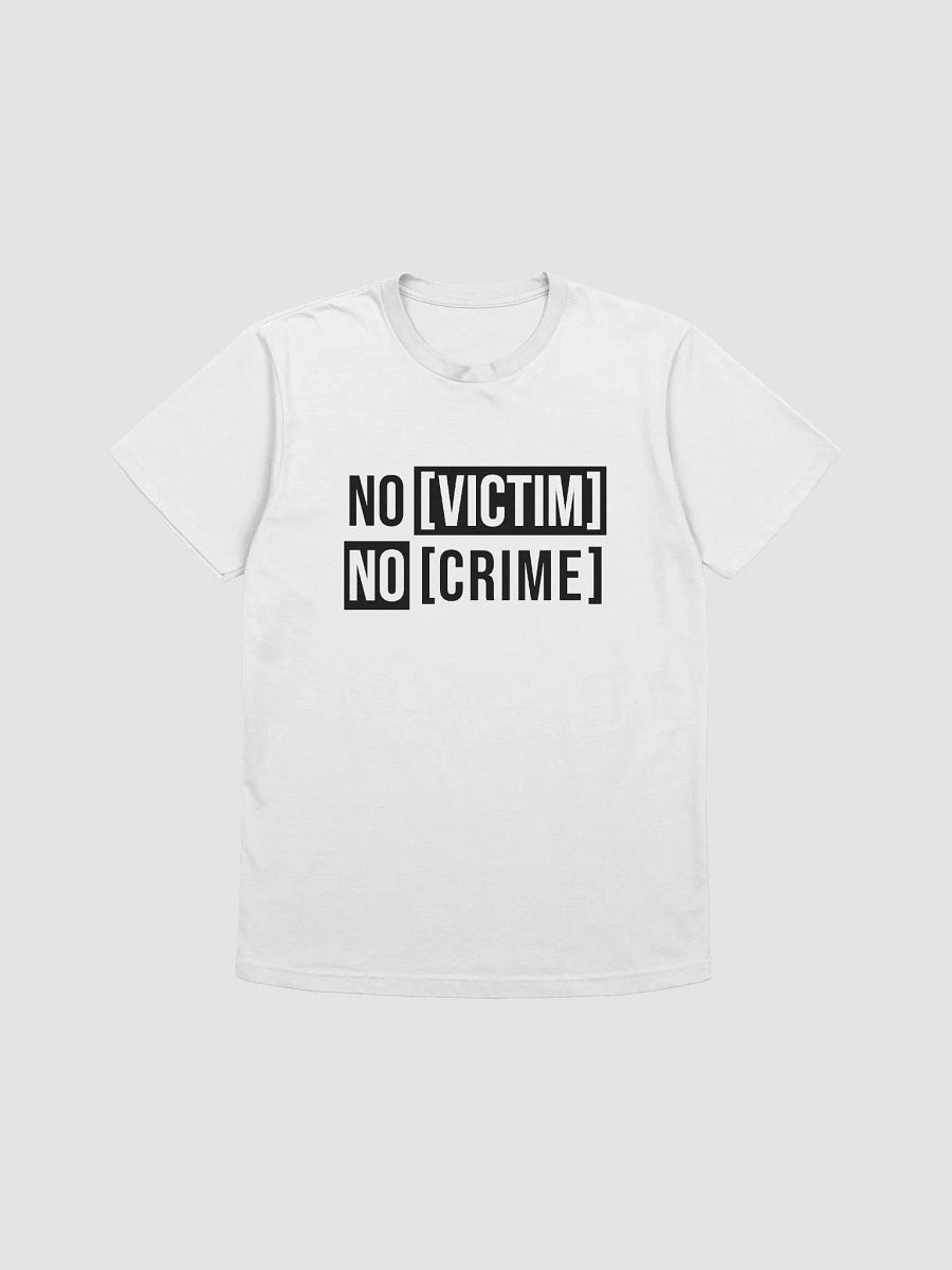 No Victim No Crime V2 Black Design Next Level Tee product image (3)