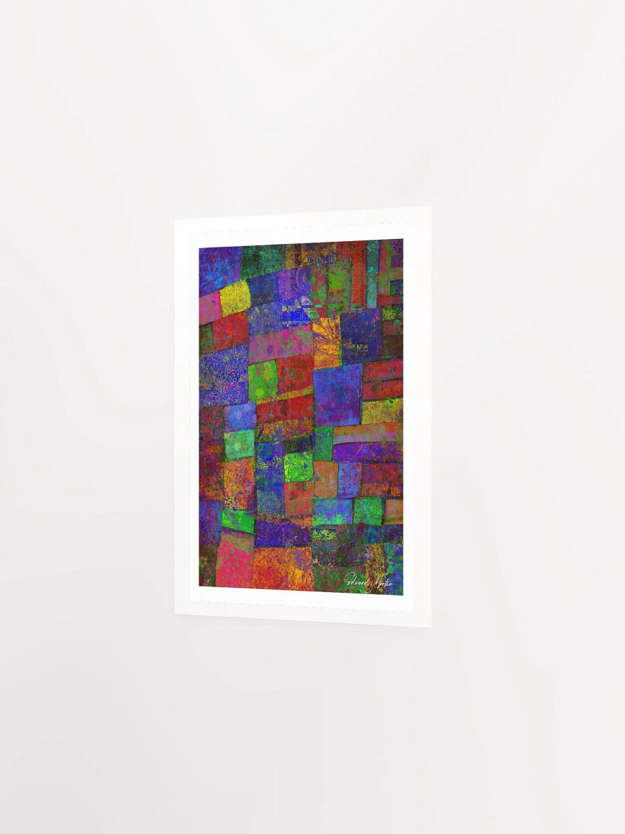 'Blocks' by Edward Martin: Mixed Media Collage Print product image (3)