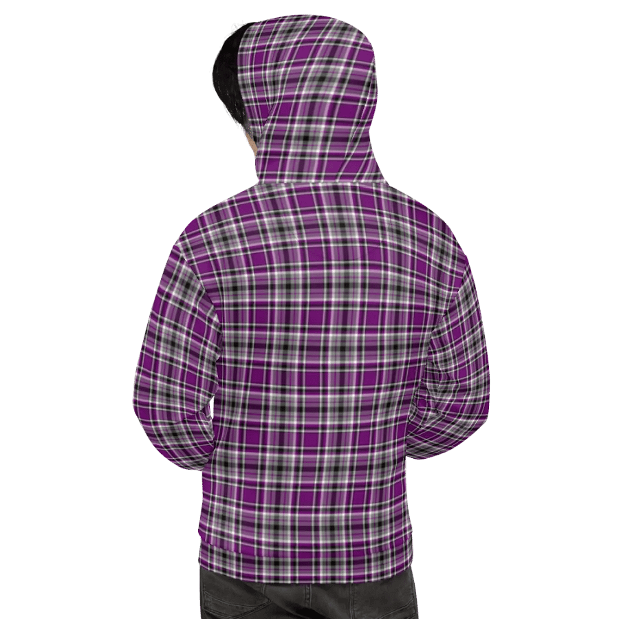 Purple, Gray, and Black Plaid Hoodie product image (9)