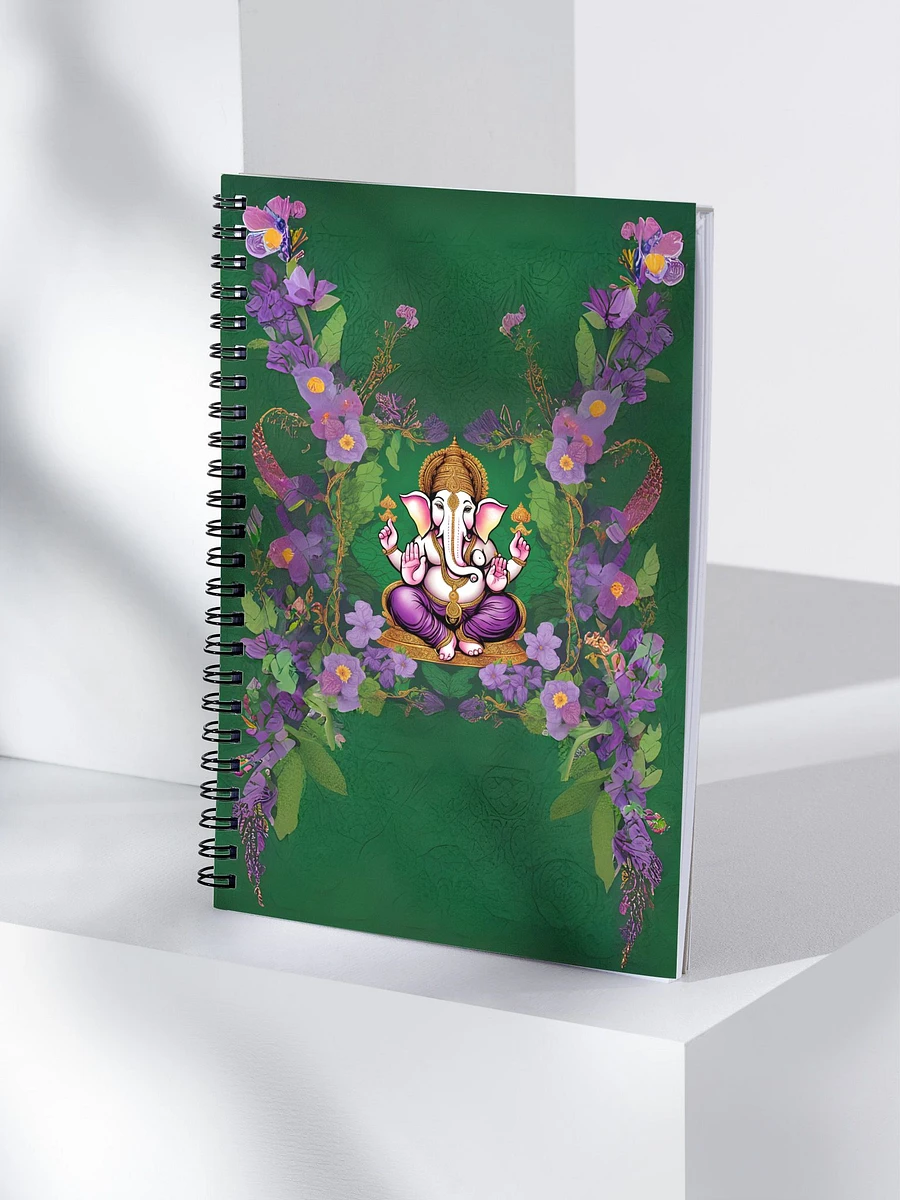 Green Ganesha Spiral Notebook product image (4)