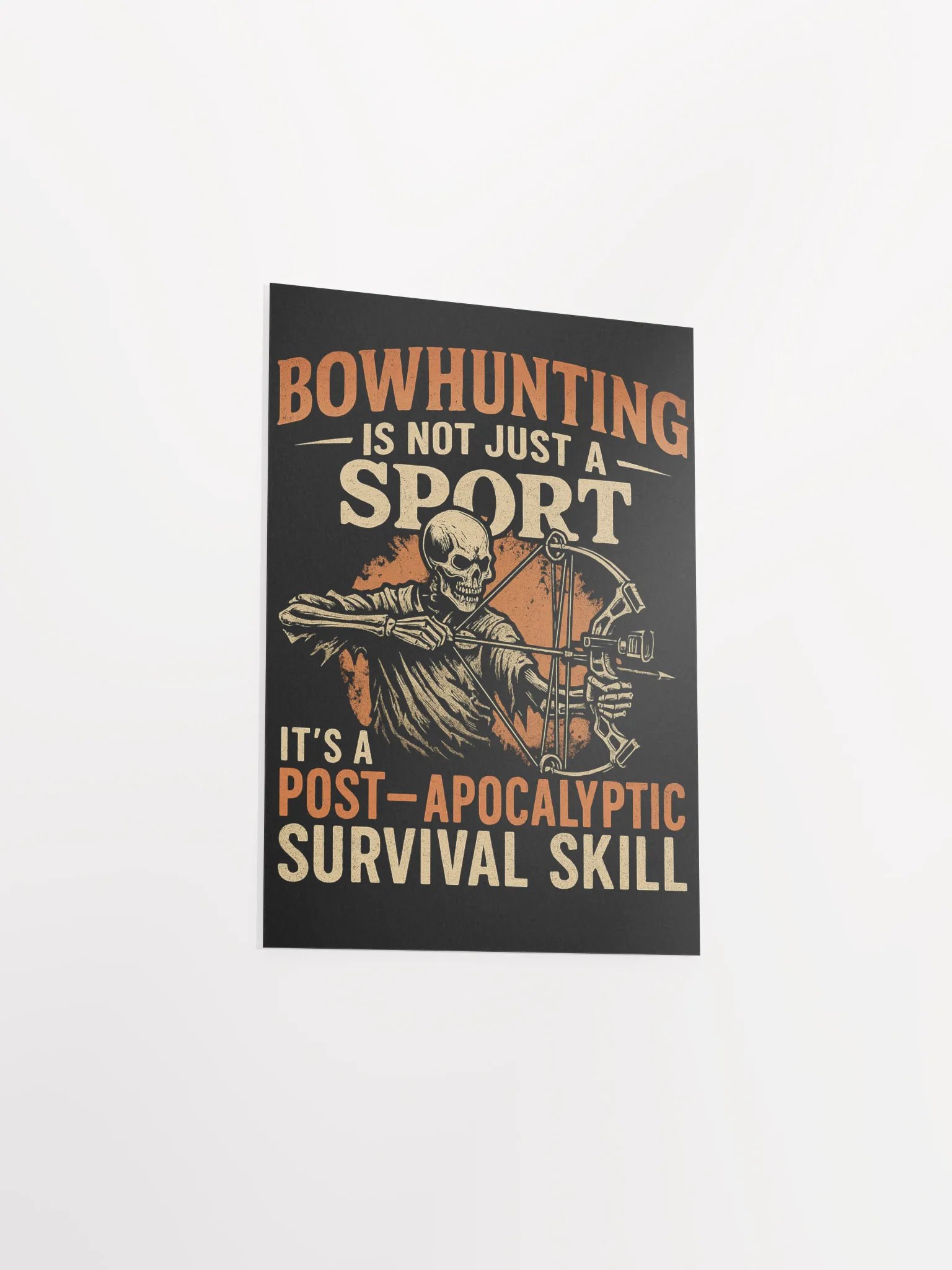 Skeleton Bowhunter Poster – Post-Apocalyptic Survival Art product image (3)