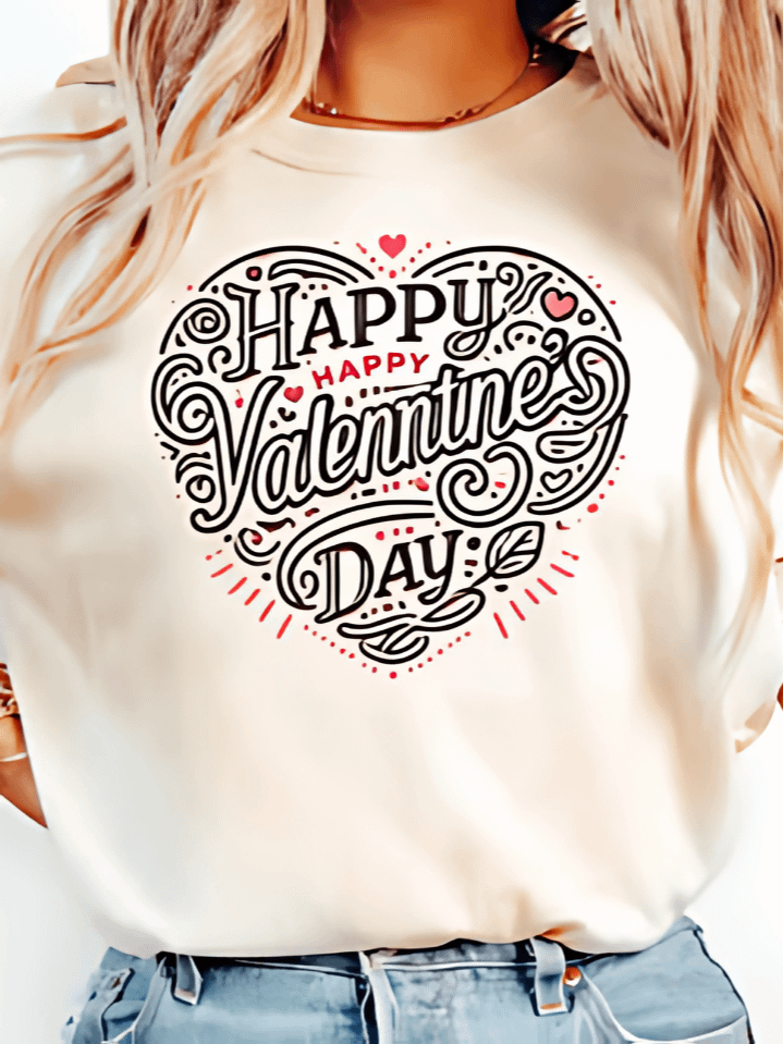 Happy Valentine’s Day Sublimation Graphic – Charming Heart & Love Art for Mom – Ideal Valentine’s Day Present – Instant Digital Download – 300 DPI PNG product image (1)