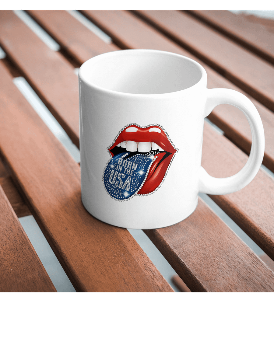 Born in the USA Patriotic Lips #9 Clipart product image (11)
