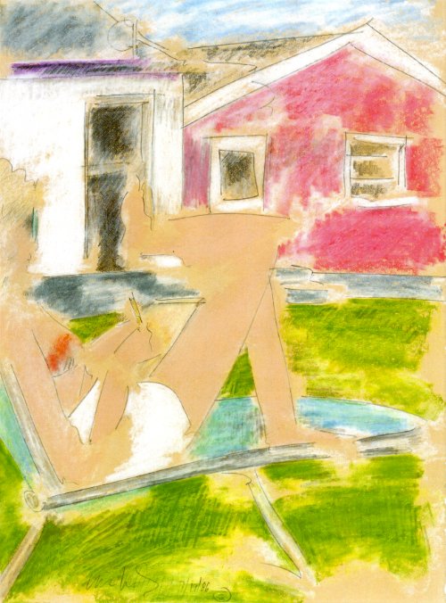 Woman Writing 07.19.86 print product image (1)