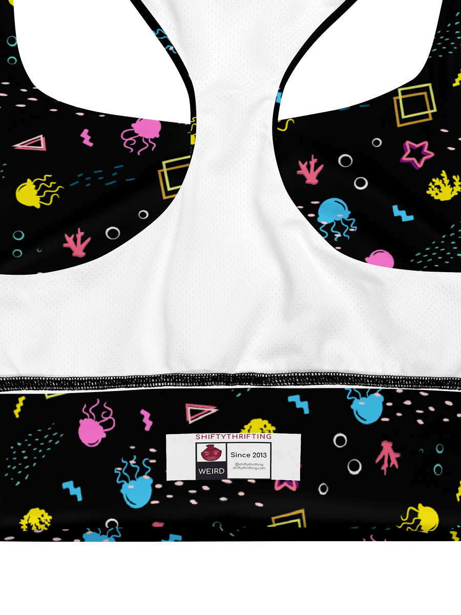 Shifty Seas dark pattern sports bra product image (6)