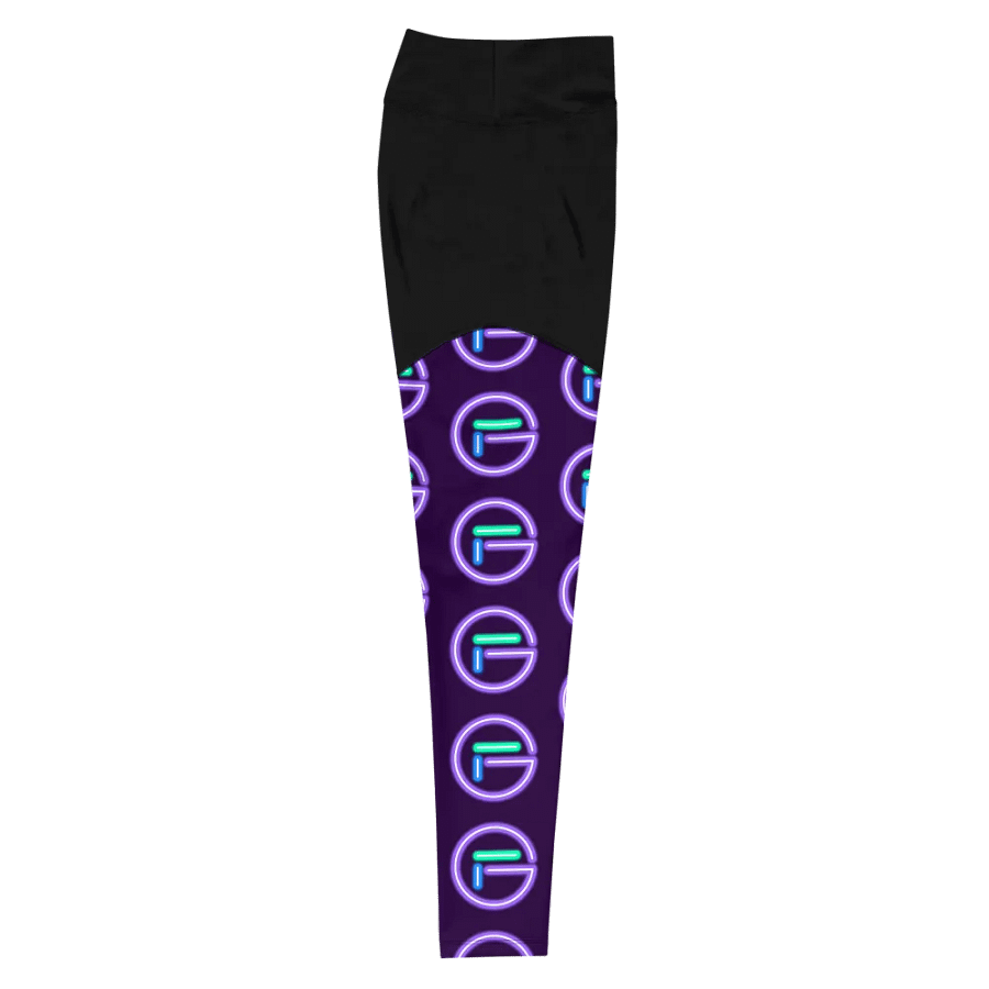 GloweFlye Purple Circle Logo Leggings product image (11)