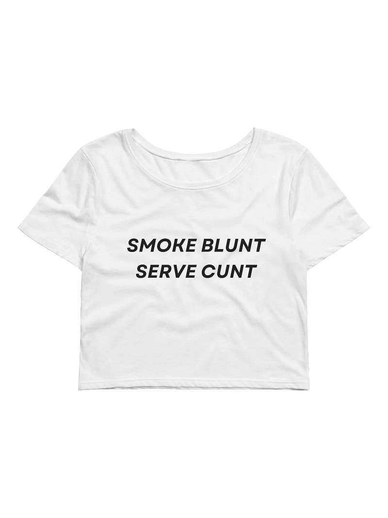 Serve White Crop Tee