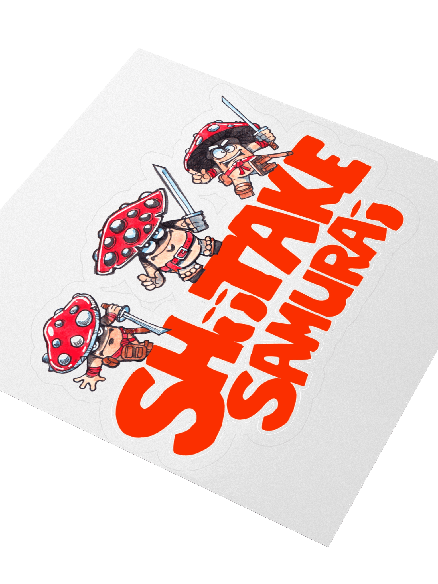 SHIITAKE SAMURAI STICKER product image (3)