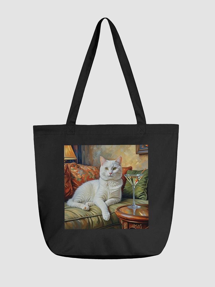 CLASSEY CAT ON COUCH NEXT TO MARTINI product image (1)