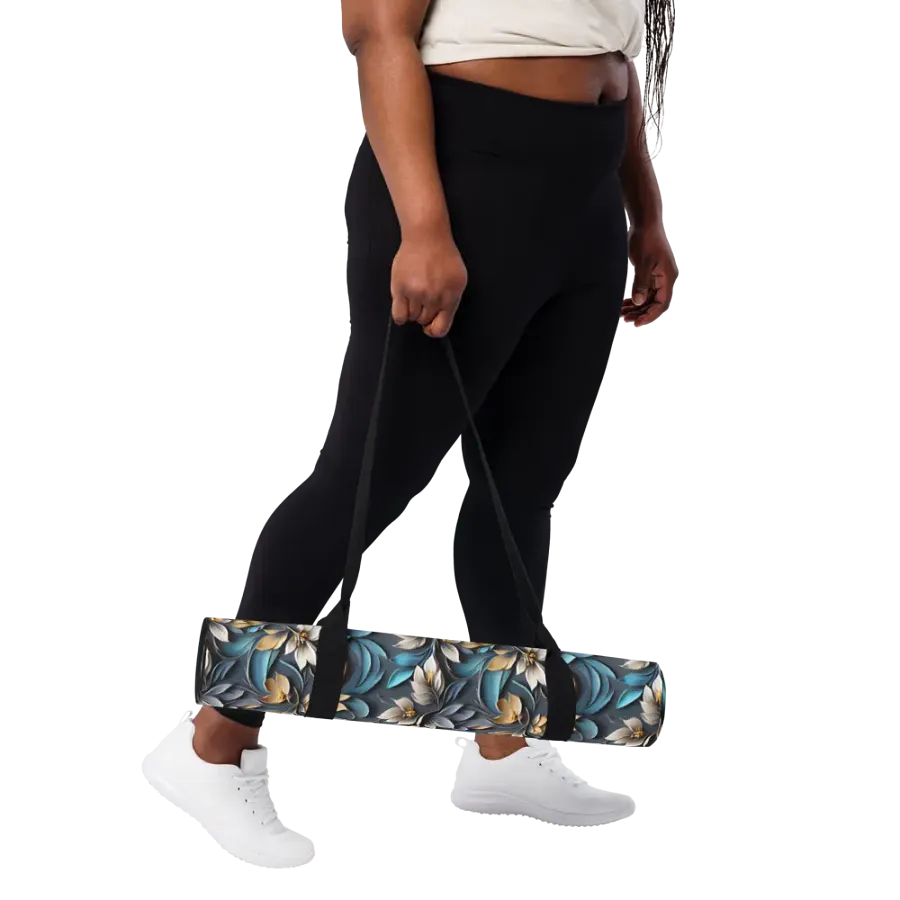 Yoga Mat - Sculpted Floral Pattern product image (11)