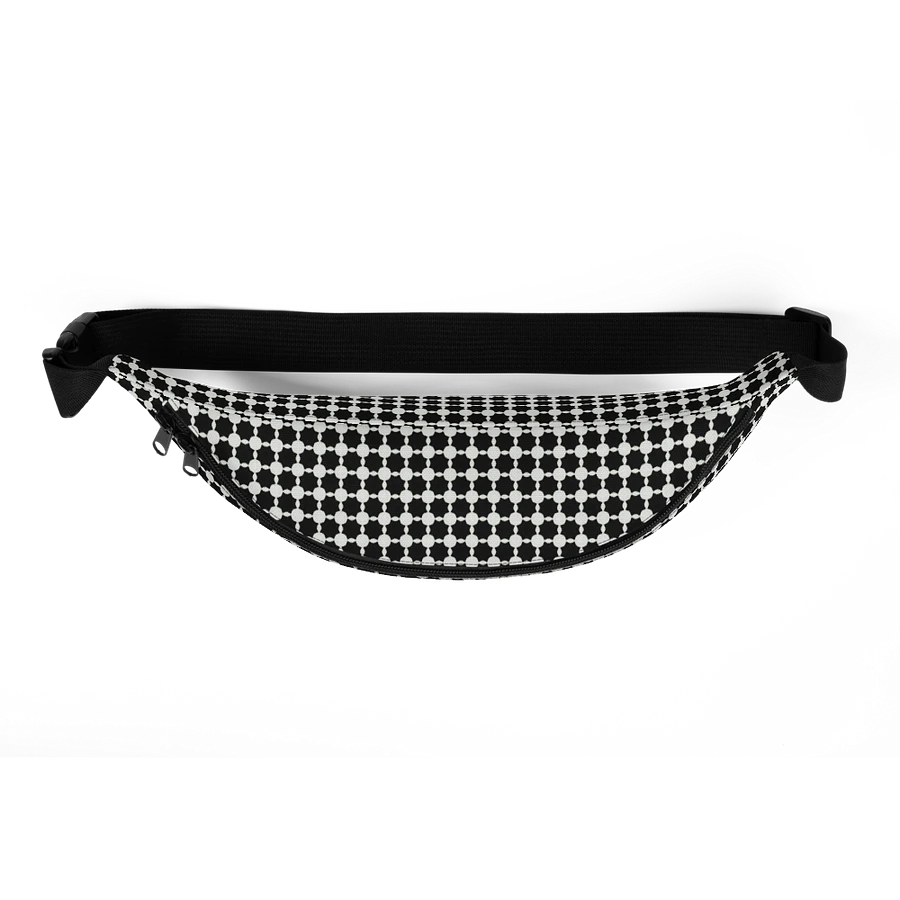 Abstract Black and White Chain Fanny Pack product image (15)