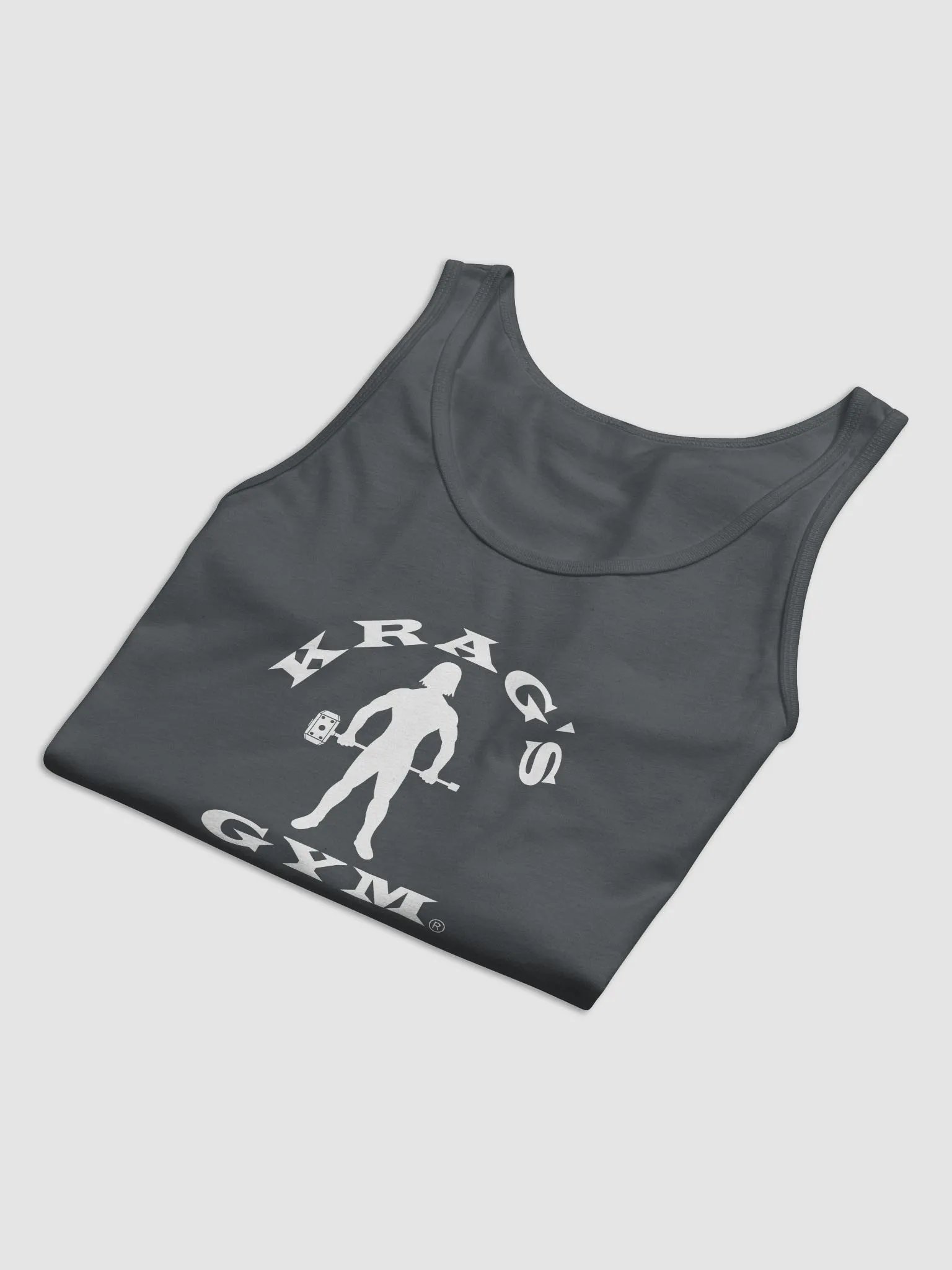 Krag's Gym Tank Top (white letter arch) product image (10)