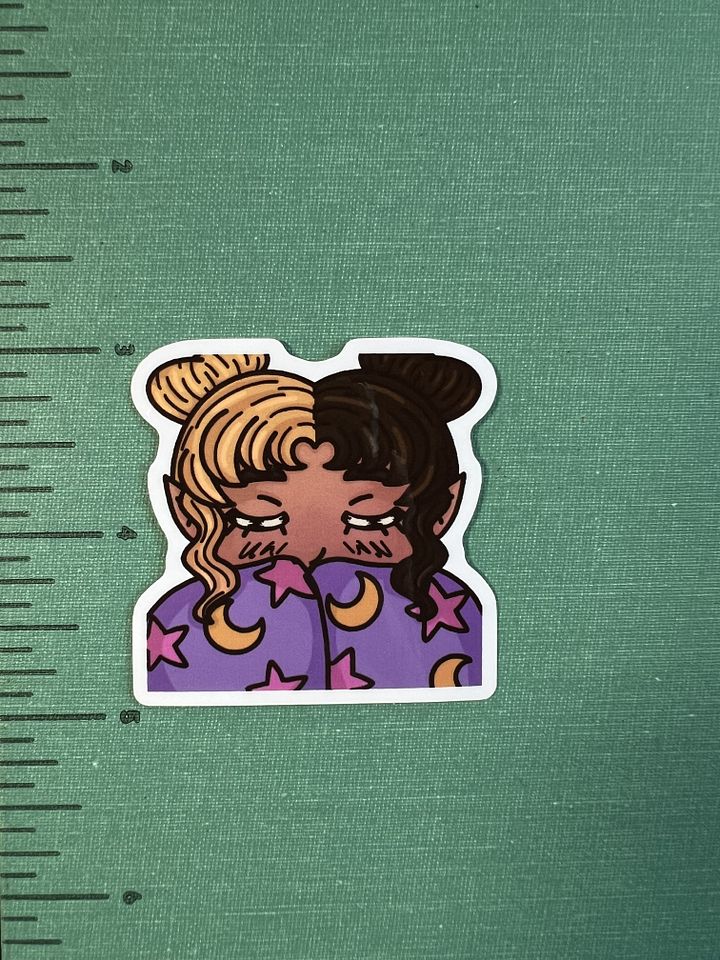 Cozy Twitch Emote Sticker product image (1)