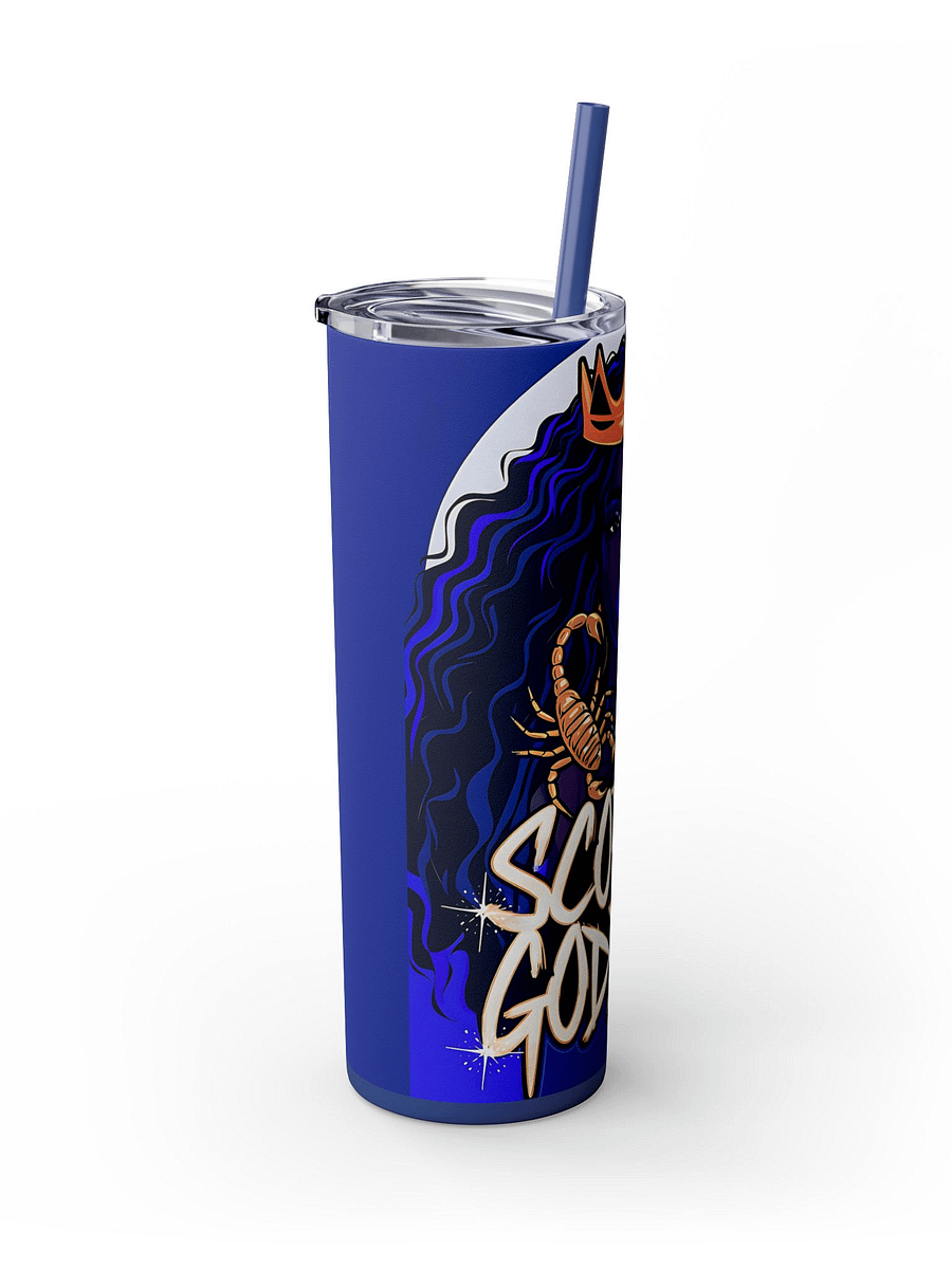 Scorpio Goddess Tumbler Wrap - 20oz Sublimation Skinny Tumbler Wrap, Bold Astrology Design for Scorpio Queen, Perfect Zodiac Gift product image (5)